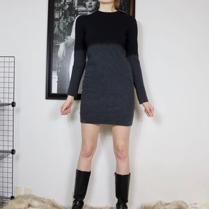 ARMANI EXCHANGE WOOL LONG SLEEVE DRESS